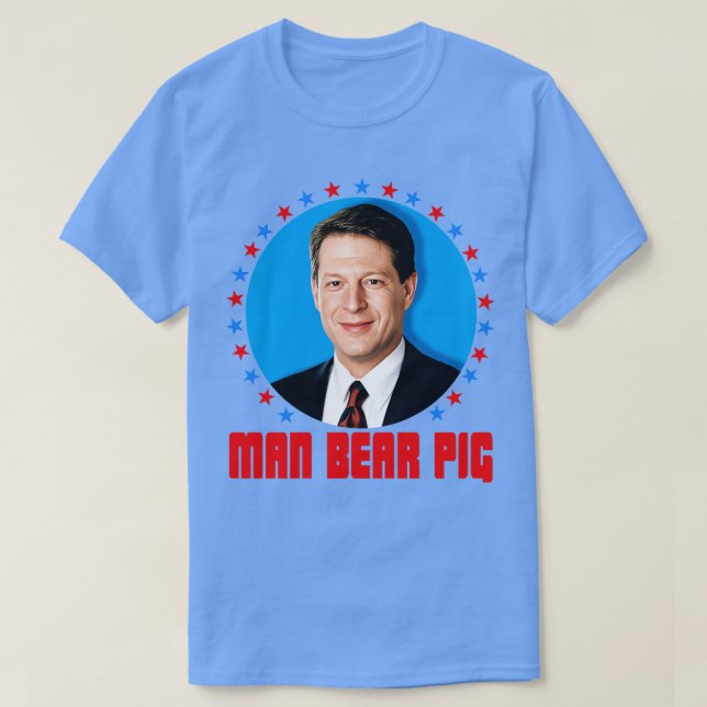 Al Gore Man Bear Pig T-Shirt (Design vorne)