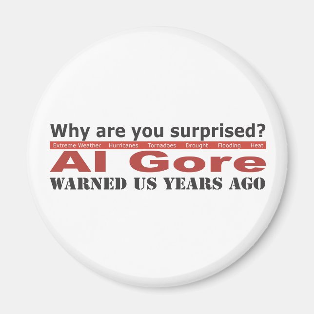 Al Gore warnte uns Magnet (Vorne)