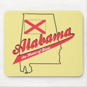 Al Herz von Dixie Slogan Mousepad