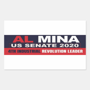 Al Myna US Senate Merchandise Rechteckiger Aufkleber