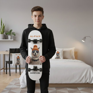 AL-PACO | Individuelles Urban Skater Alpaka Skateboard