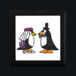 AL Penguin-Hochzeits-Geschenkboxen Schmuckschachtel<br><div class="desc">Niedliche lustige Braut und Bräutigam Penguin-Cartoon-Geschenkboxen entwerfen.  Sie sind niedlich und Spaß und von der Persönlichkeit voll.  Große Geschenkidee. Kann kundenspezifischen Text bei der Einrichtung auch addieren.</div>
