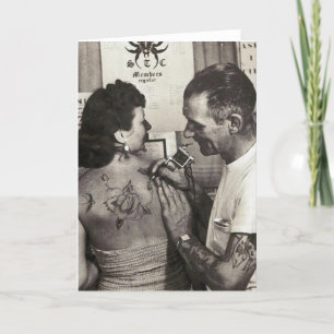 Al Shieferly tätowiert Rose Karte