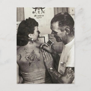 Al Shieferly tattoos Rose Postkarte