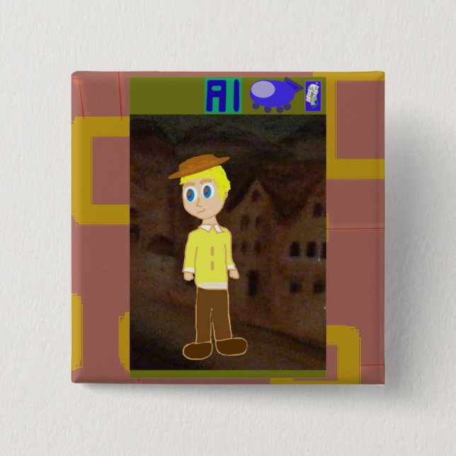 Al Spaceship Button (Vorderseite)