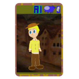 Al Spaceship Flexible Foto Magnet