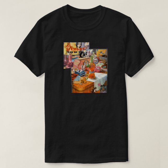 Al Stewart Year of the Cat Classic T - Shirt (Design vorne)