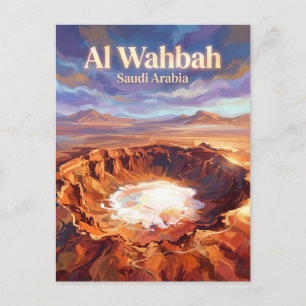 Al Wahbah-Krater Saudi-Arabien Postkarte