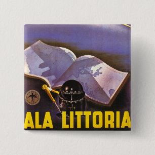 Ala Littoria Button