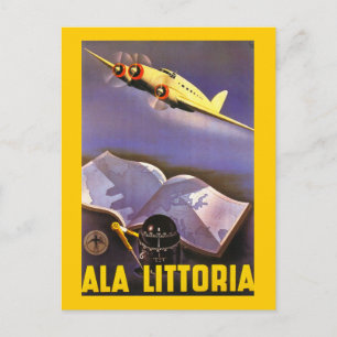 Ala Littoria Postkarte