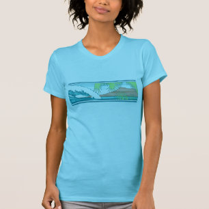 Ala Moana Diamond Head Hawaiian Surf Sign T-Shirt