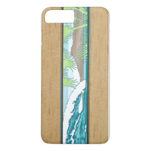 Ala Moana Hawaiian Faux Koa Holz-Surfschild Case-Mate iPhone Hülle