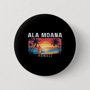 Ala Moana Strand Hawaii Männer Frauen Surfen _1 Button