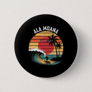 Ala Moana Strand Hawaii Strand Surfen Button