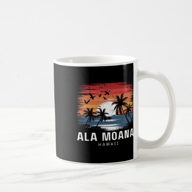 Ala Moana Strand Hawaii Surfen Surfer  Kaffeetasse (Rechts)