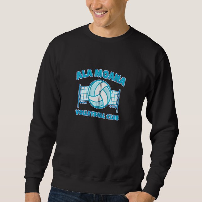 Ala Moana Volleyball Club Hawaii Erholung Zip Sweatshirt (Vorderseite)