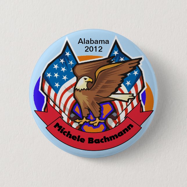 Alabama 2012 für Michele Bachmann Button (Vorderseite)