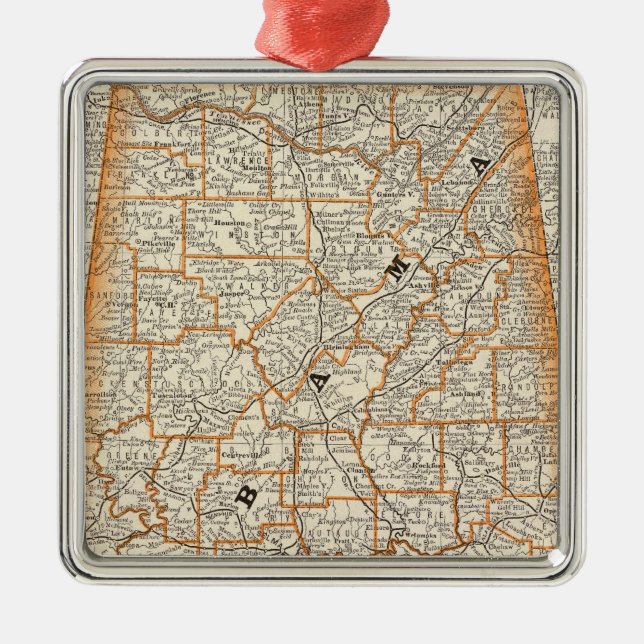 Alabama 4 ornament aus metall (Vorne)