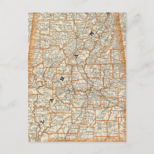 Alabama 4 postkarte