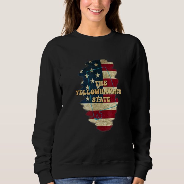 Alabama Al Us Flag Motto Sweatshirt (Vorderseite)