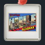 Alabama AL Vintager Großbuchstabe Postkarte 1 Ornament Aus Metall<br><div class="desc">Alabama AL Vintager Großbuchstabe Postkarte 1</div>