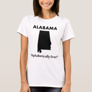 Alabama - Alphabetisch Erster T-Shirt