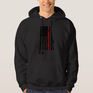 Alabama American Flag Staat Map Priotic 4t Hoodie