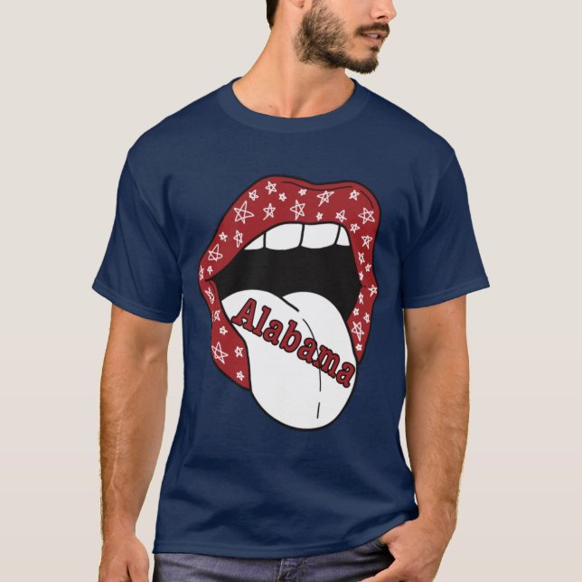 Alabama-Aufkleber T-Shirt (Vorderseite)