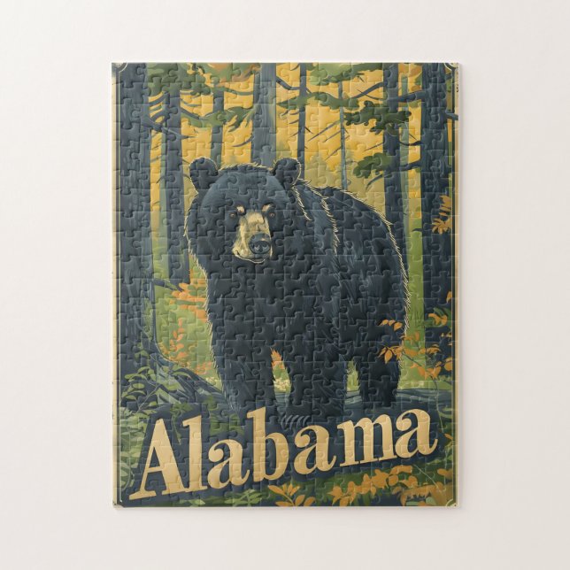 Alabama Black Bear Puzzle (Vertikal)