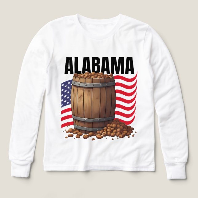 Alabama Boys Bella+Canvas Long Sleeve (Design Vorderseite)