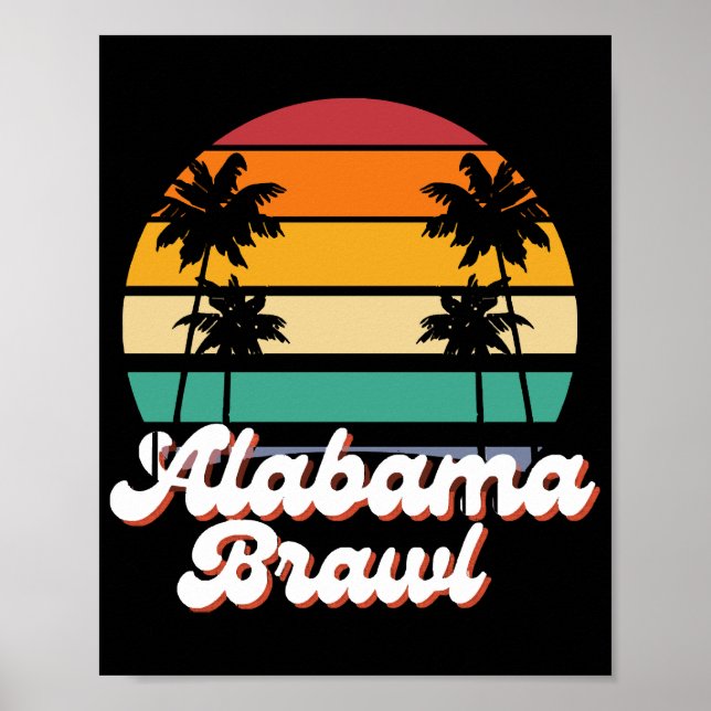 Alabama Brawl Poster (Vorne)