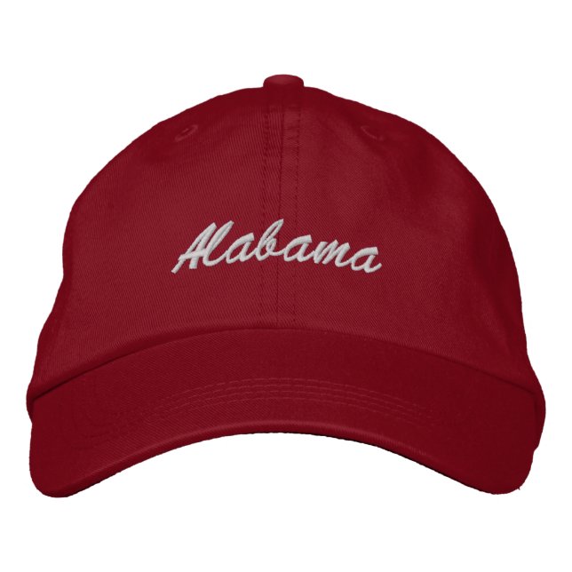 Alabama Cap Bestickte Kappe (Vorderseite)