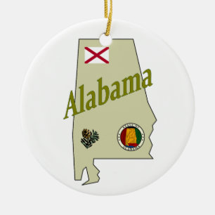 Alabama Christmas Tree Ornament