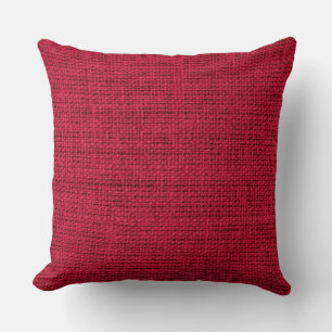 Alabama Crimson Burlap-Leinenhintergrund Kissen