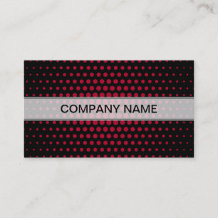 Alabama crimson Techno Dots Modern Black Visitenkarte