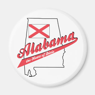 Alabama - Das Herz von Dixie Magnet