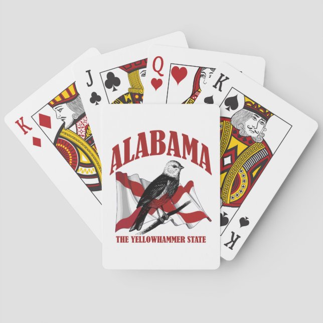 Alabama, der Yellowhammer-Staat Spielkarten (Rückseite)