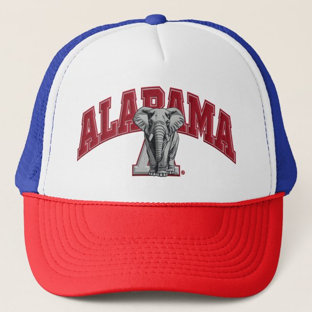 Alabama Elephant Trucker Hat | Classic College Tea Truckerkappe (Vorderseite)