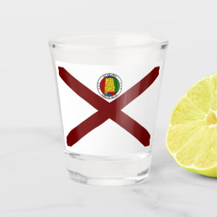 Alabama-Fahne-Siegel Schnapsglas