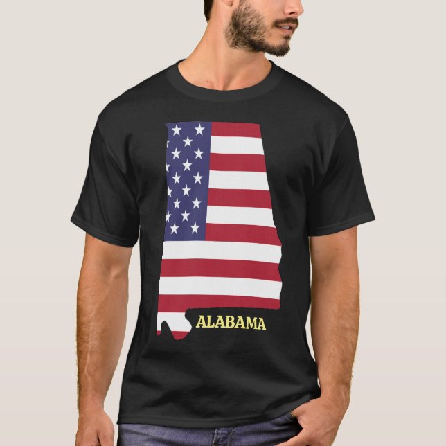 ALABAMA Family Wiedersehen 💛 Red White Blue USA F T-Shirt (Vorderseite)