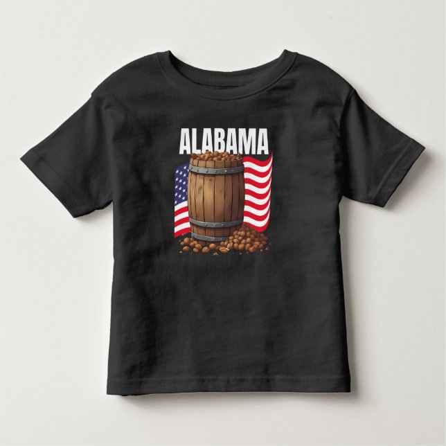 Alabama Fine Jersey Dark Kleinkind T-shirt (Vorderseite)