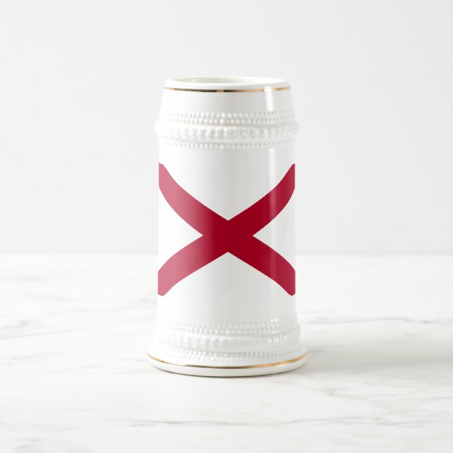 ALABAMA FLAG BIERGLAS (Mittel)
