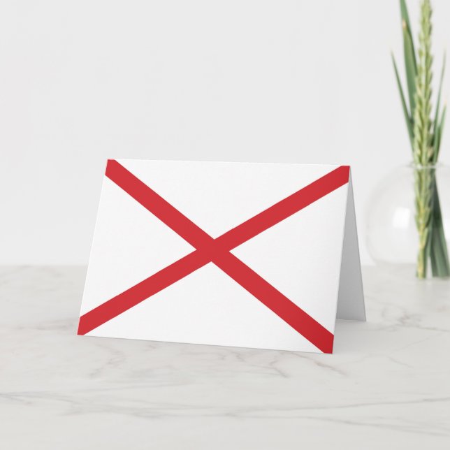 Alabama Flag gccnt Karte (Vorderseite)