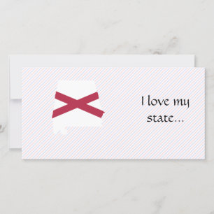 Alabama Flag Karte