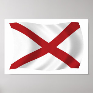 Alabama Flag Poster Print