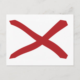Alabama Flag Postkarte