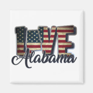 Alabama-Flagge Magnet