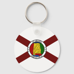 Alabama-Flagge Schlüsselanhänger
