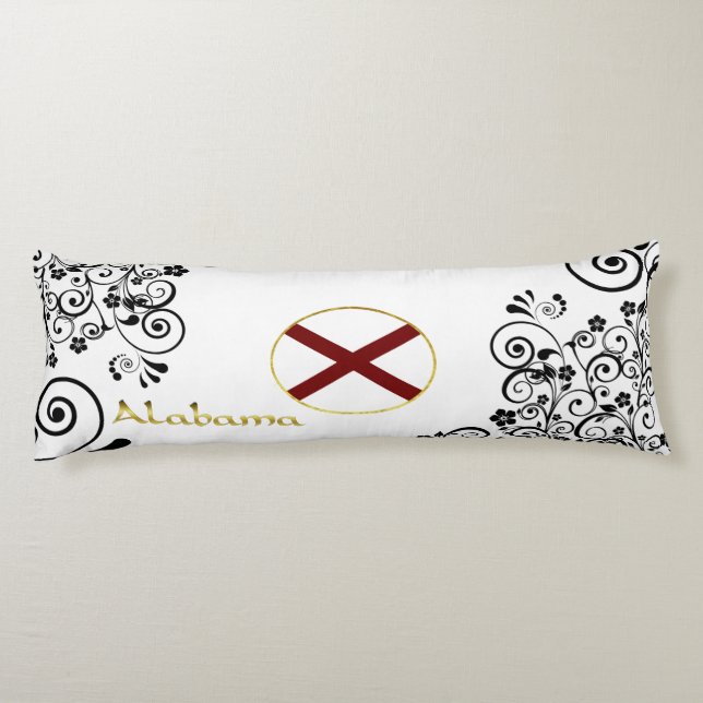 Alabama-Flagge Seitenschläferkissen (Rückseite)