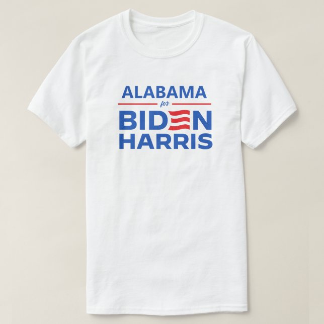 Alabama für Biden Harris T-Shirt (Design vorne)